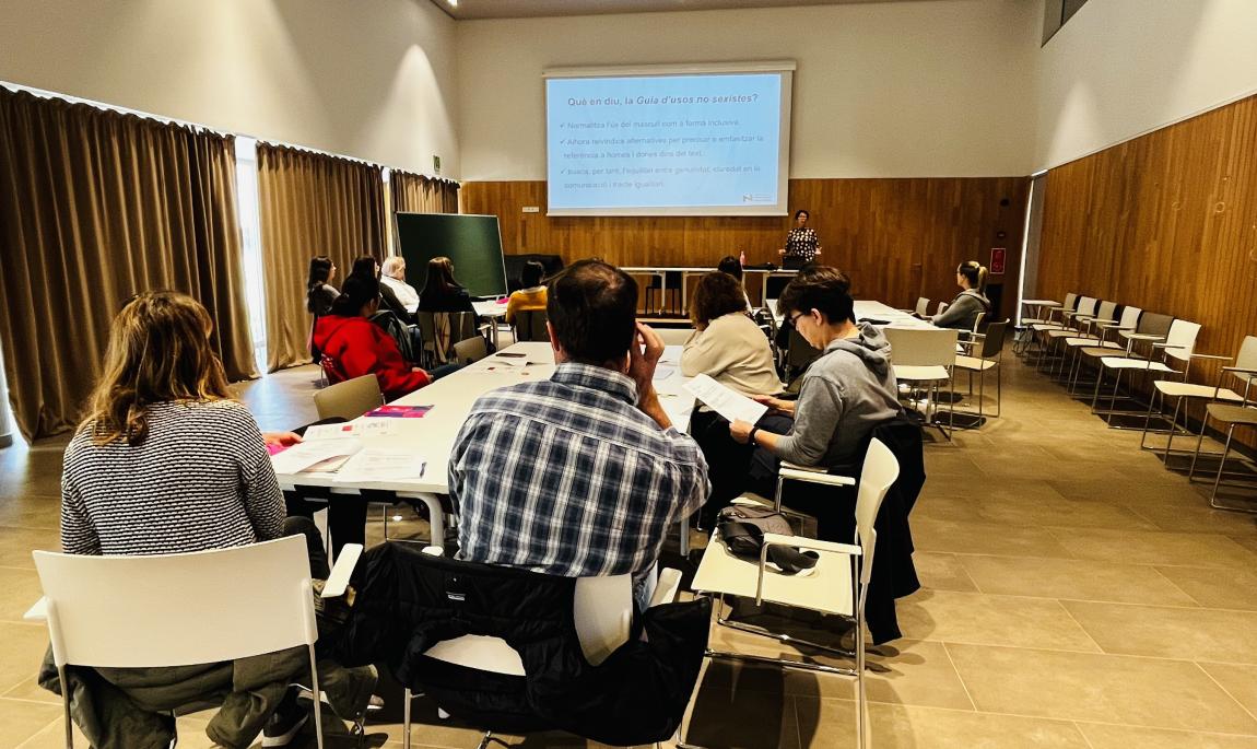 Sessi&oacute; llenguatge no sexista a lHospitalet